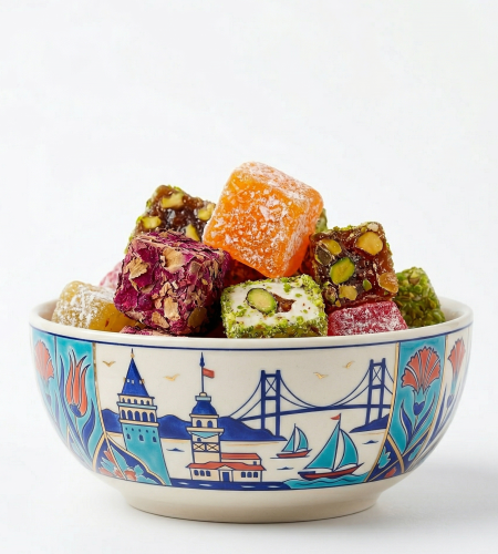 galata kulesi silueti kutu lokum premium kurumsal hediye